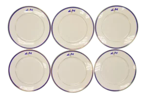 Set X 6 Beverly Ma Private Yacht Club Salad Plates