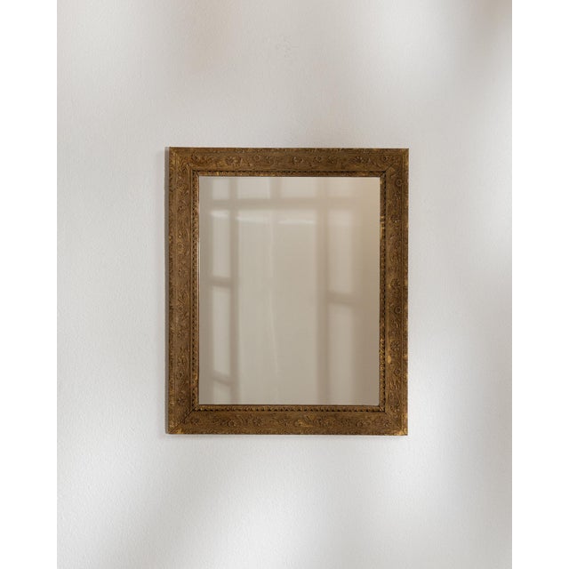 19th Century France Antique Gold Carved Giltwood Mirror For Sale - Image 4 of 7