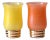 Yellow and Red Vases, 1950s, Set of 2 For Sale