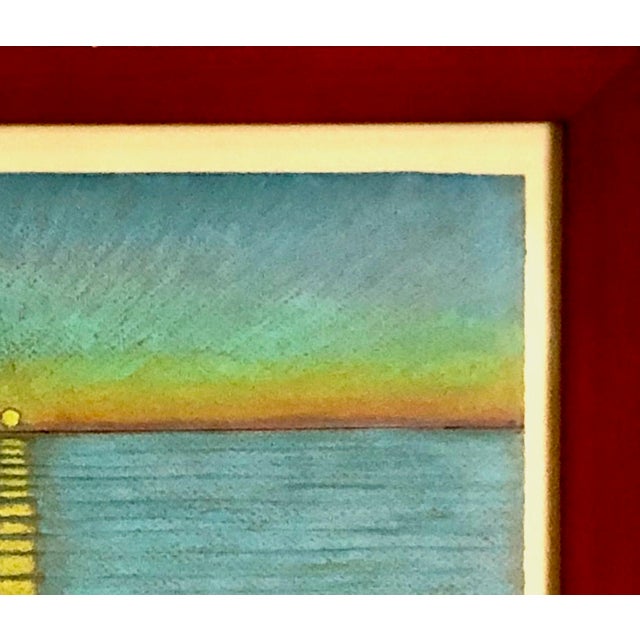 Signed Contemporary Marin County Seascape, by S K Farnsworth For Sale - Image 4 of 10