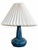 Vintage Danish Blue Glazed Ceramic Table Lamp, 1960s For Sale - Image 4 of 4