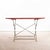 French Folding Wood and Forged Metal Base Table, 1950s For Sale - Image 3 of 10