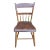 19th Century Early American Style Maple Ladder and Spindle Back Plank Side Chair For Sale