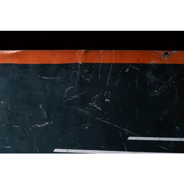 Mid 20th Century Vintage West Nebraska Express (Wnx) Railroad Painted Tin Sign For Sale - Image 5 of 8