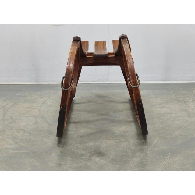 Czech Art Deco Oak Sled, 1930s For Sale - Image 6 of 15