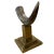 Vintage Natural Horn on Brass Base For Sale - Image 4 of 8