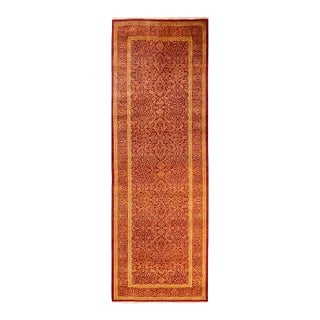 Mogul Hand-Knotted Runner Rug - Orange, 3' 0" x 9' 1" For Sale