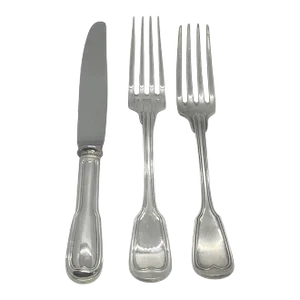 Early 20th Century French Christofle Chinon Silver Plate Flatware - 3 Pieces