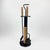 Modern Fireplace Tool Set (66cm) Matte Black & Natural Wood Handles – 4 Piece Kit For Sale - Image 9 of 10