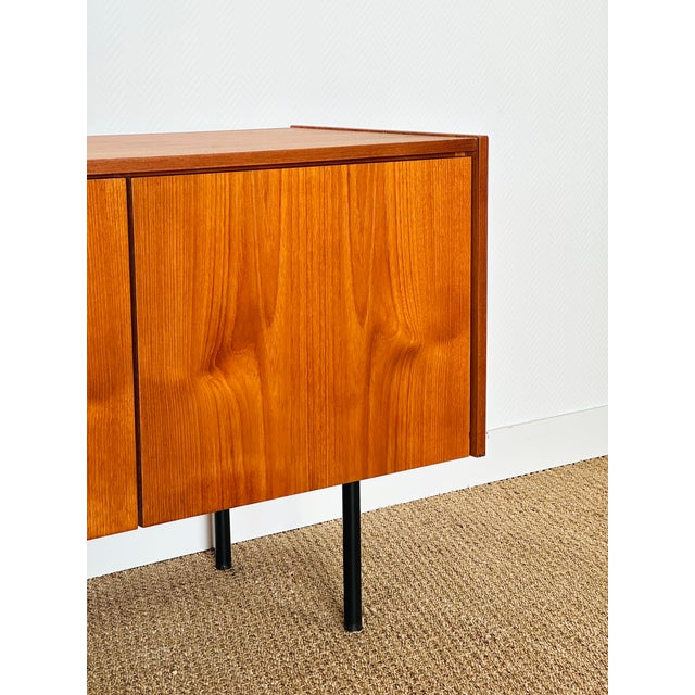 Minimalist Scandinavian Teak Sideboard, 1960s For Sale - Image 13 of 15