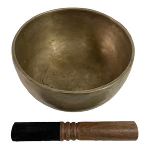 Asian Bronze Hammered Singing Bowl Nepal 1950s