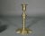 Rococo English Brass Candlesticks With Petal Base- Pair For Sale - Image 3 of 5