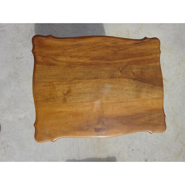 Louis XV Walnut Nesting Tables, 1970s, Set of 3 For Sale - Image 14 of 18