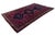 Tribal Mid-Century Vintage Turkish Wool Rug - Vibrant Berry and Navy Tribal Medallion For Sale - Image 3 of 9