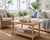 Vintage Mid Century McGuire Style Real Bamboo and Rattan Coffee Table with a Faux Bois Formica Laminate top The Color...
