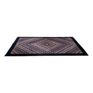Large Geometric Wool Rug from Missoni, 1980s For Sale