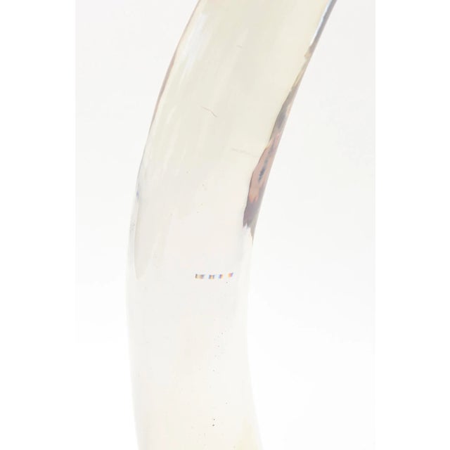 Vintage Arched Gradient Lucite and Silver Plate Sculpture by Catherine Noll, France, 1970's For Sale In Miami - Image 6 of 11