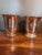 Glass Pair Large Antique Mercury Glass Vases Cache Pots For Sale - Image 7 of 12