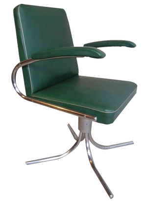 Bauhaus Maquet Office Chair in Steel Tube & Chrome, 1930s