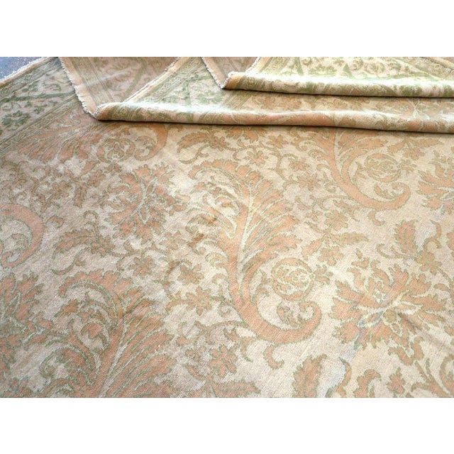 Beige Galerie Shabab Collection Mid-20th Century Spanish Cuenca Room Size Carpet For Sale - Image 8 of 8