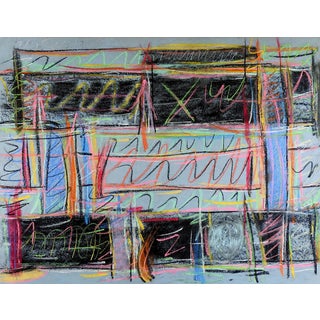 Graffiti Abstract Pastel Painting For Sale