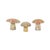 Mid 20th Century Set of Three American Midcentury Painted Concrete Mushroom Garden Ornaments For Sale - Image 5 of 12