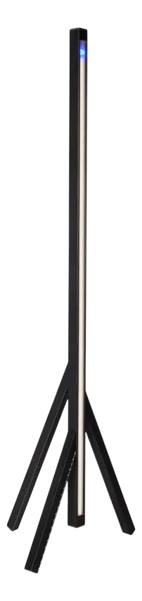 Stecco Floor Lamp in Aluminum and Vegetable Tanned Leather by Oscar Maschera