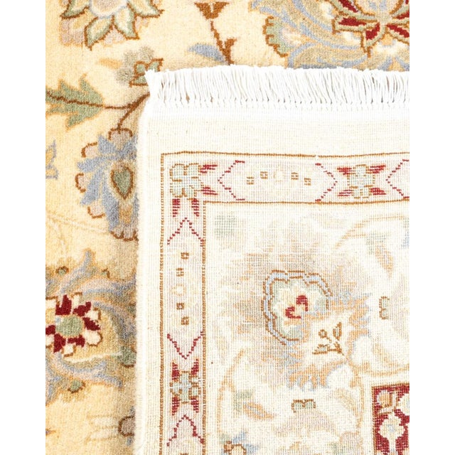 2000 - 2009 Mogul, One-of-a-Kind Hand-Knotted Area Rug in Ivory, 4' 1" x 6' 5" For Sale - Image 5 of 8