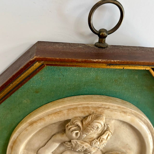 1950s Sungott Art Studios "The Infant Academy" Framed Classical Relief Plaque For Sale - Image 11 of 11