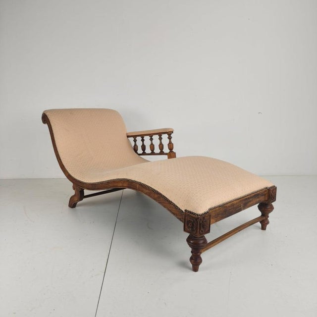 Metal Antique English Chaise Lounge, 1800s For Sale - Image 7 of 14