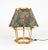 Textile Midcentury Modern Table Lamp in Rattan and Bamboo, 1970s For Sale - Image 7 of 15