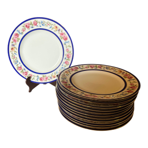 1950s Hutschenreuther Selb LHS Bavaria Germany Hut908 Dinner Plates- Set of 12