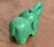 Vintage African Folk Art Carved Soapstone Ocean Green Elephant Figurine Animal For Sale In Miami - Image 6 of 13