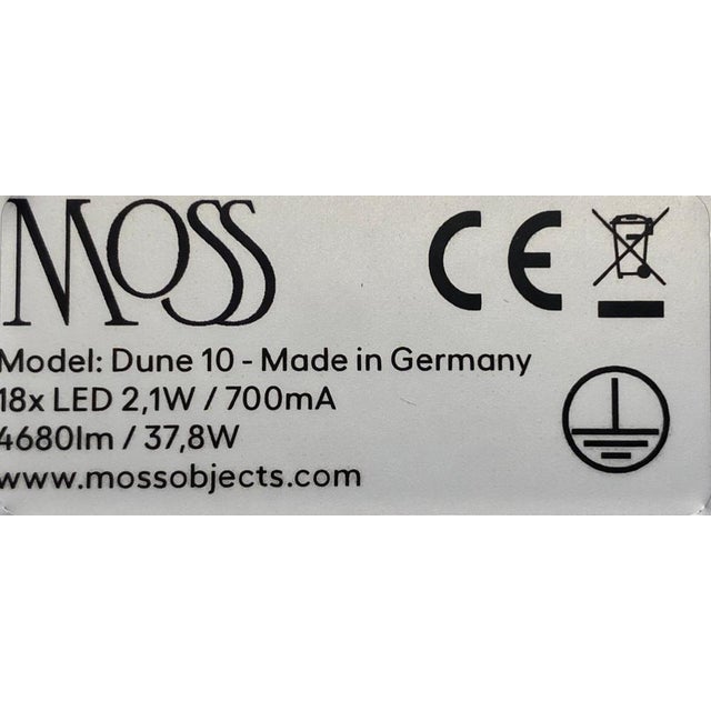 Copper Dune 10 Curve Chandelier with Shades in Copper Metallic Tone by Daniel Becker for Moss Objects For Sale - Image 8 of 9