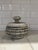 20th Century Brutalist Black and White Pottery Canister Bowl Container For Sale - Image 9 of 9