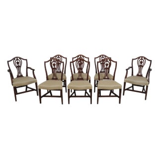 Set of 8 Kittinger Historic Newport Hepplewhite Style Dining Chairs For Sale