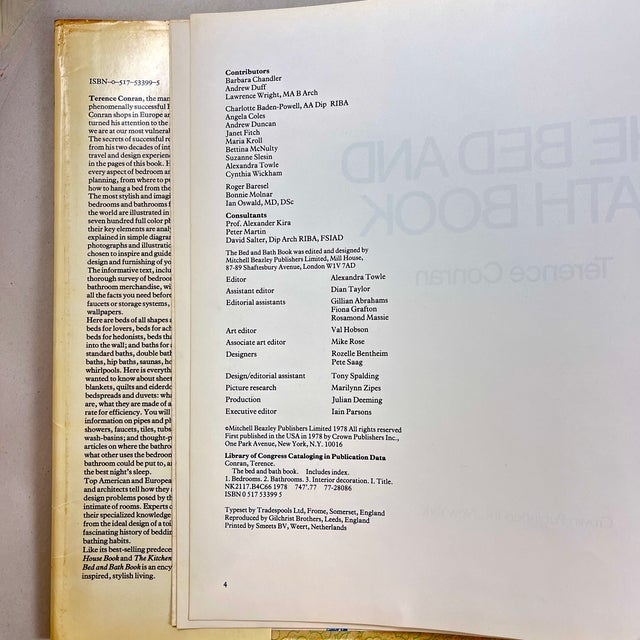 1970s The Bed and Bath Book, Terence Conran 1st Edition Hardbound, 1978 For Sale - Image 5 of 10