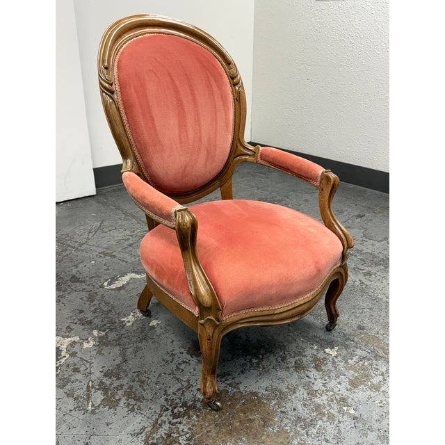 Rococo Victorian Rococo Revival Armchair, Early 20th Century For Sale - Image 3 of 12