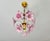 Vintage Italian Murano Style Hand-Painted Pink Floral Pendant Light, Romantic Glass Blossom Chandelier, Dramatic Ceiling Shadow Display For Sale - Image 13 of 17