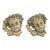 Antique Rococo Revival Plaster Cherub Relief, a Pair For Sale
