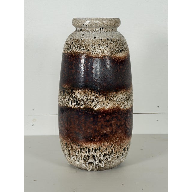 Ceramic Floor Vase 284-53 in Fat Lava Ceramic by Scheurich, West Germany, 1970s For Sale - Image 7 of 7