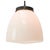Early 20th Century White Opaline and Brass Top Pendant Light from Philips, Holland For Sale - Image 3 of 7