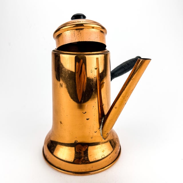 1940s Vintage Copper Turkish Coffee Pot For Sale - Image 5 of 10