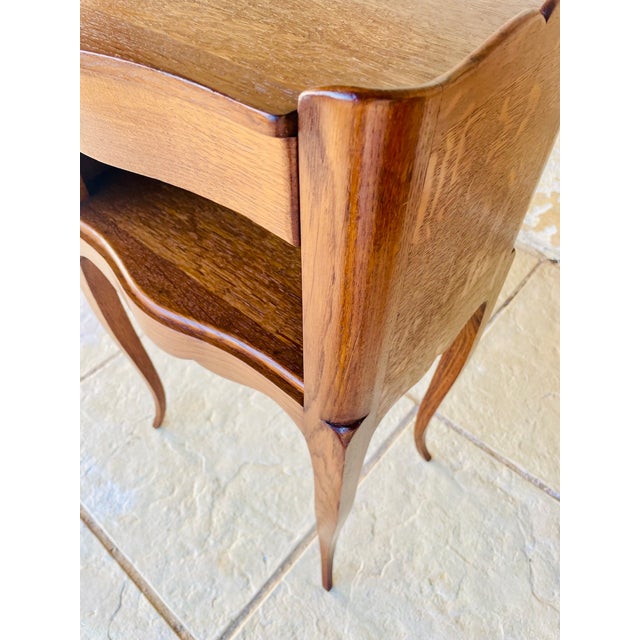 Wood French Louis XV Style Nightstands, 1950s, Set of 2 For Sale - Image 7 of 18