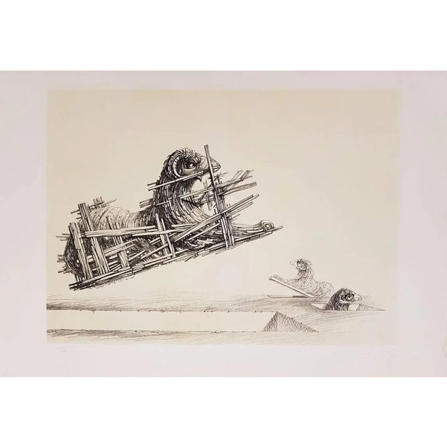 Hand signed and numbered. Edition of 60 prints. On ''C.M. Fabriano'' paper. In Excellent condition. By taking Giovanni...