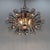 Vintage Italian chandelier with chrome finish and numerous crystal glass balls. Bulbs: 2x 1 E26-27. US wiring compatible....