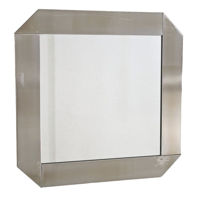 Mid-Century Modern Wall Mirror by Vittorio Introini for Valenti & C, Italy, 1970s For Sale