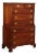 Statton Chippendale Style Solid Cherry Tall Chest For Sale
