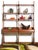 Double-sided modular bookcase with two bays, from the 1960s. The bookcase is made in Italy, completely restored and...