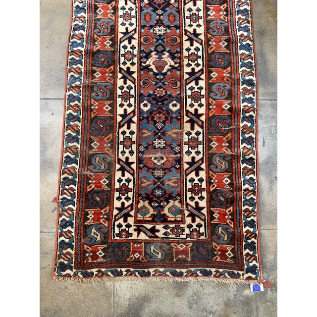 Early 20th Century Varamin Persian Runner Rug With Stylized Floral Pattern For Sale - Image 4 of 8